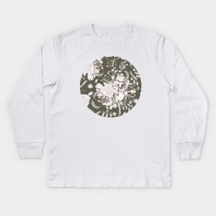 Vintage Boho Florals - Avery Collection Kids Long Sleeve T-Shirt